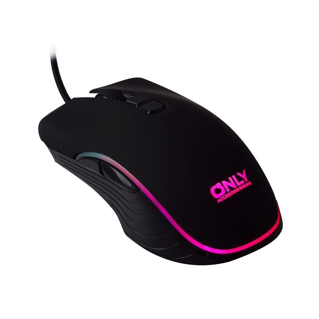 Mouse GAMER Retroiluminado ONLY * MOD M710 (7 Teclas) * Kble Trenzado USB Reforzado