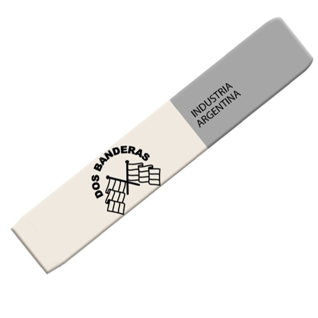Goma de Borrar Dos Banderas P/ Lapiz - Tinta