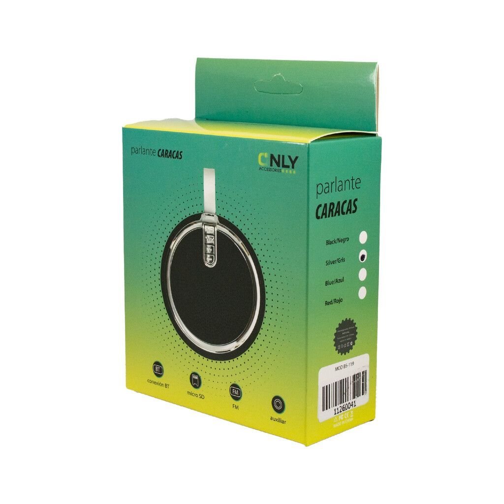 Parlante "CARACAS ONLY NEGRO " Batería Bluetooth Inalámbrico