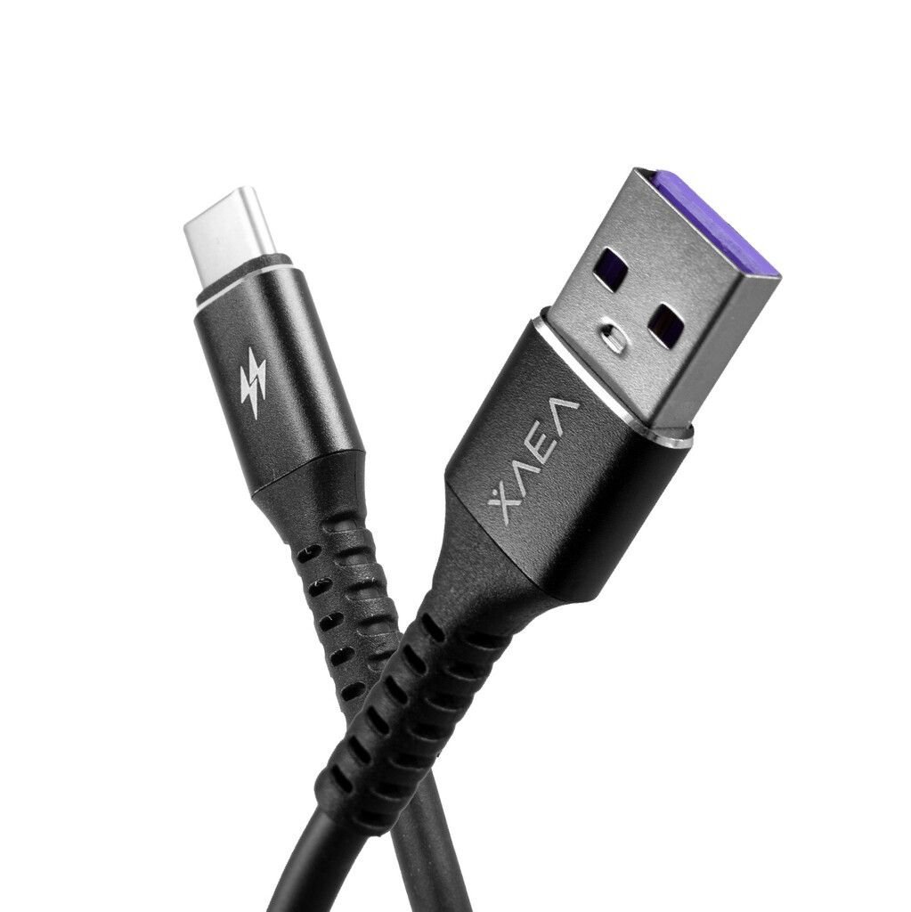 Cable USB * XAEA WOLVERINE V8 * - Carga Ultra Rapida - Micro USB 1 mts 4.4A (Similar al Original)