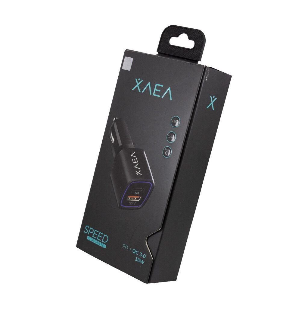 Cargador de Auto para Celular " XAEA SPEED (SIN KBLE) " (Activa Carga Ultra Rápida 6.0A 36W) 12 V