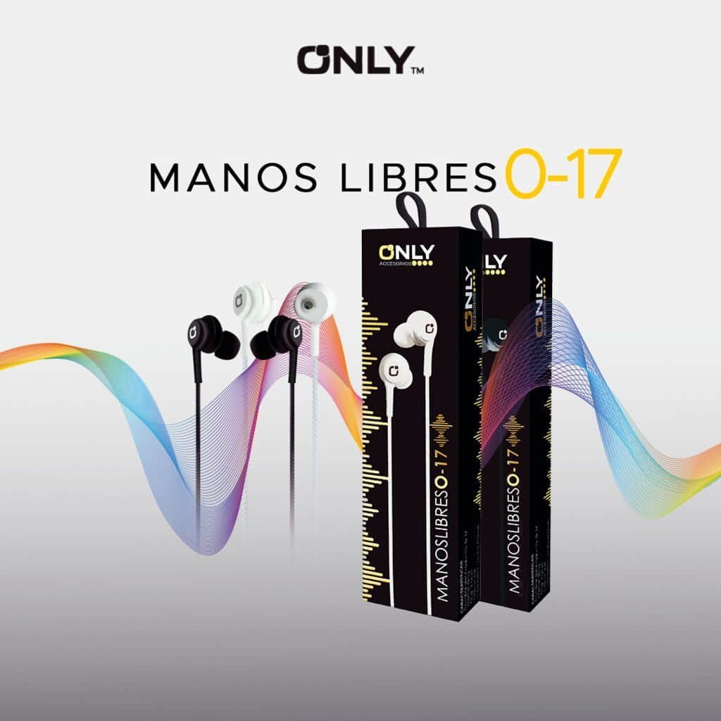 Auriculares Reforzados ** ONLY MOD 17 BLANCO ** c/ Micrófono (Entelado) - Calidad de sonido -