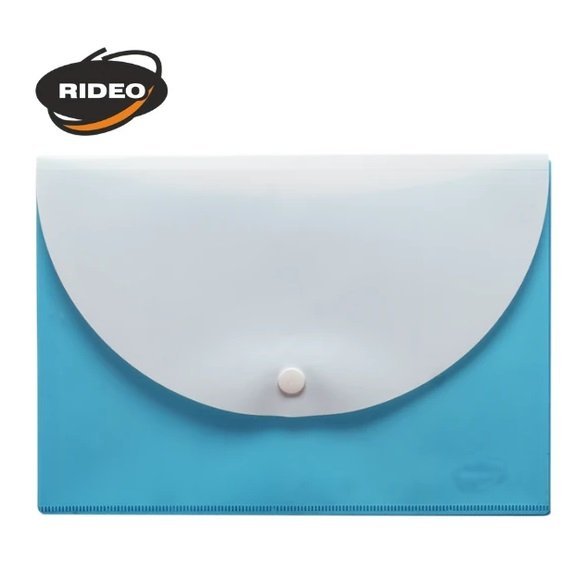 Sobre Plástico cierre c/ Botón "DOBLE " tamaño A5 (chico)