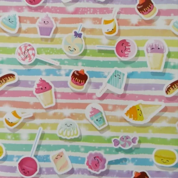 Contact en rollo - CANDY - de 45 cm de Ancho 1 Metro Premium (90 micrones)