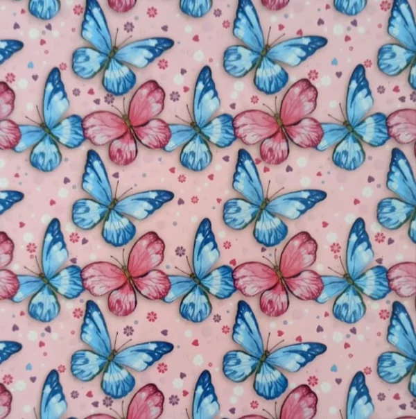 Contact en rollo - MARIPOSAS - de 45 cm de Ancho 1 Metro Premium (90 micrones)