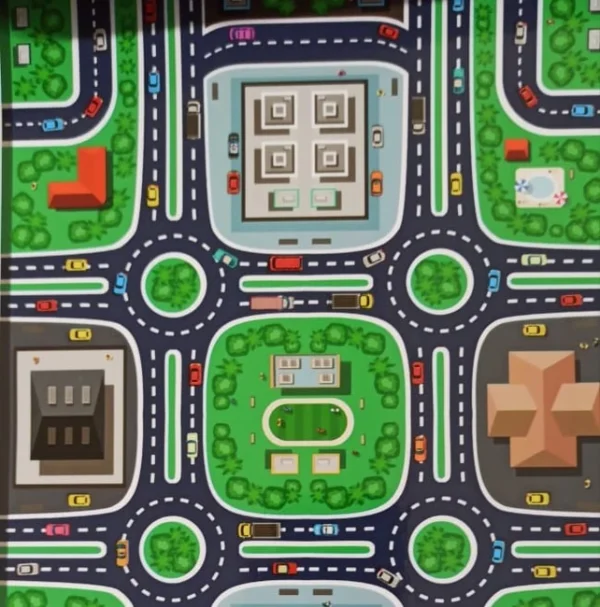 Contact en rollo - CIUDAD - de 45 cm de Ancho 1 Metro Premium (90 micrones)