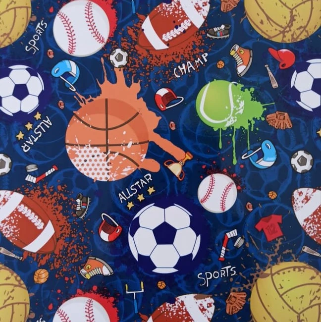 Contact en rollo - SPORTS - de 45 cm de Ancho 1 Metro Premium (90 micrones)