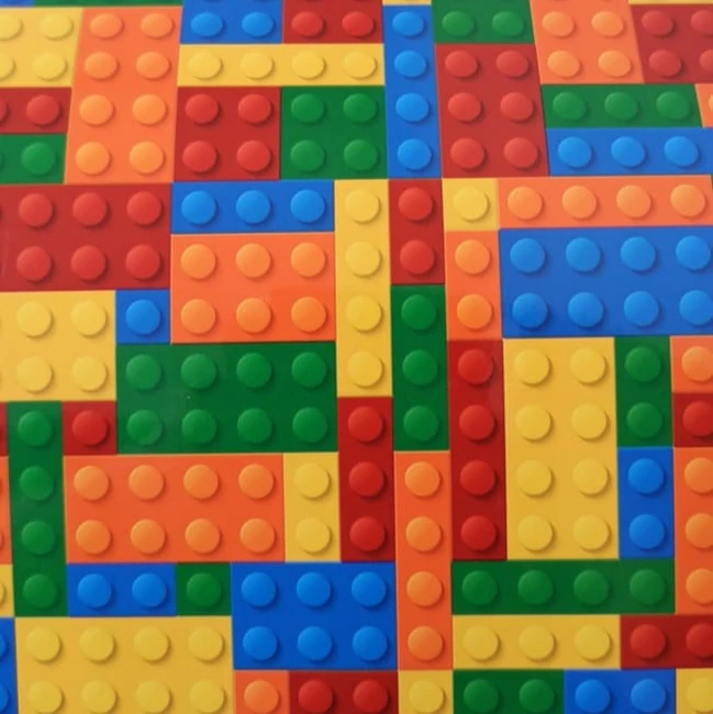 Contact en rollo - LEGO - de 45 cm de Ancho 1 Metro Premium (90 micrones)