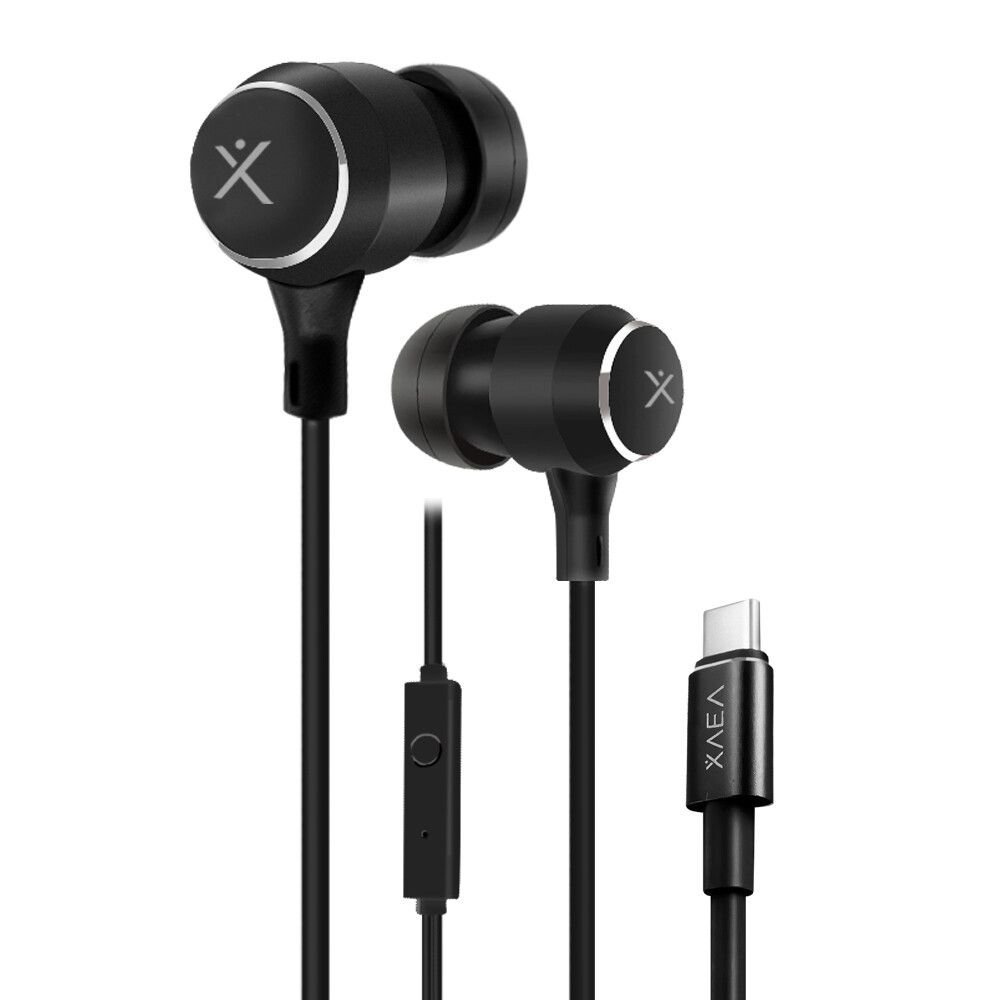 Auriculares Metálicos ** XAEA THUNDER TIPO C ** c/ Micrófono MOD 045 (Trenzado) - EXCELENTE Calidad de sonido -