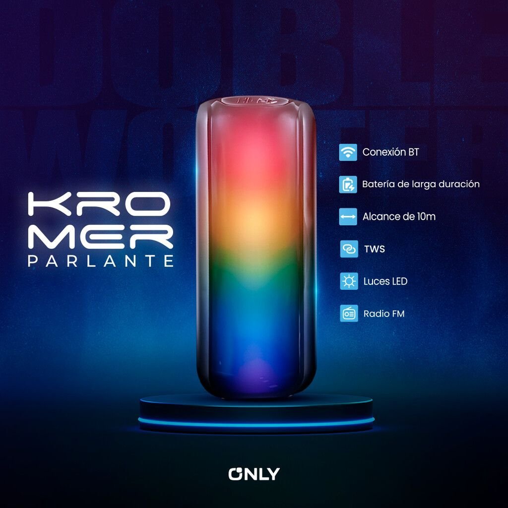 Parlantes Torre XAEA " KROMER 5" x 2 " 800W C/ LUCES Bluetooth Inalámbrico (PREMIUM)