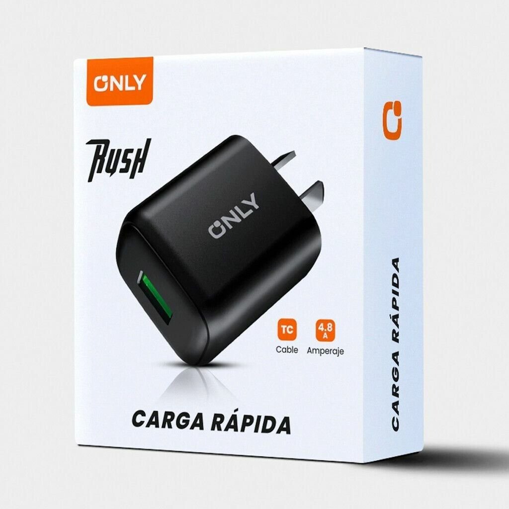 Cargador para Celular * ONLY Tipo " C " 4.8A * Usb (Carga Rapida)