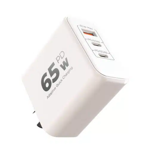 CABEZAL ** XAEA EXTREME ** 65W (SIN CABLE) CARGADOR - Carga ULTRA RAPIDA - ENCHUFE PREMIUM / Entrada USB + Tipo C x 2