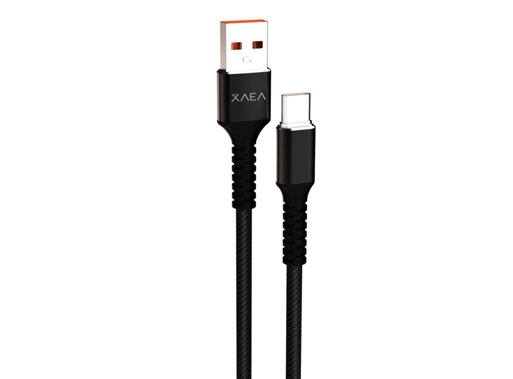 Cable USB Tipo " C " REFORZADO * XAEA THOR * - Carga Ultra Rapida - 1 mts 4.4A
