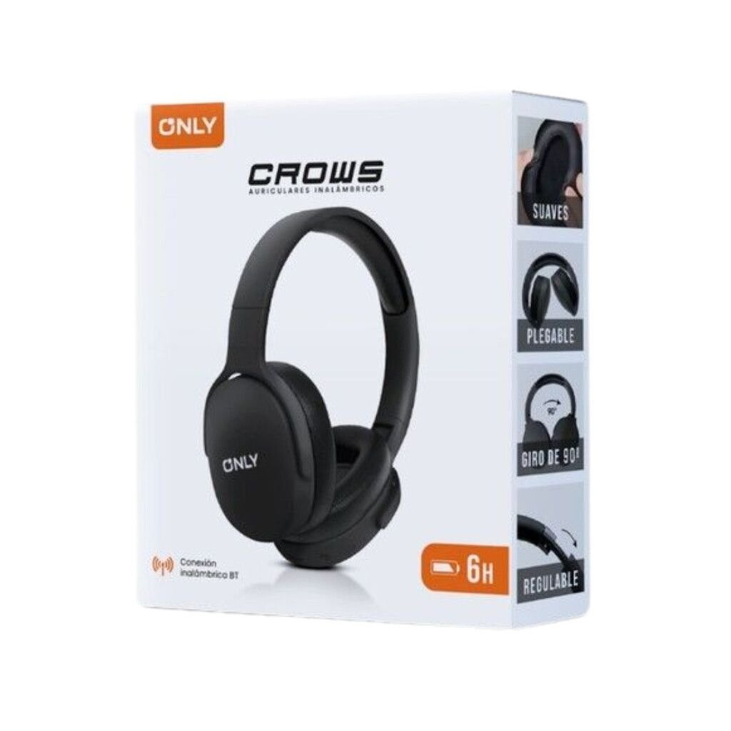 Auriculares Inalámbricos * ONLY CROWS Negro * Bluetooth