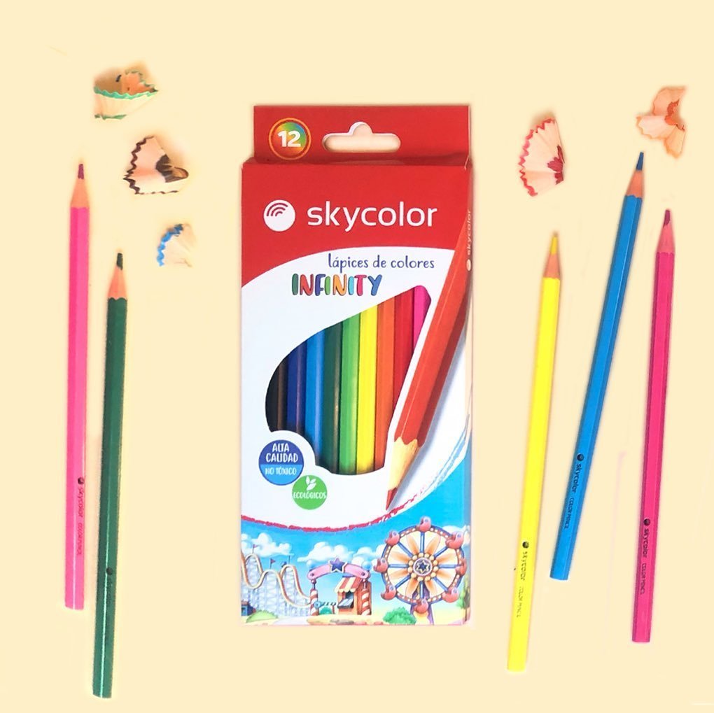Lapices de color SKYCOLOR x 12 colores