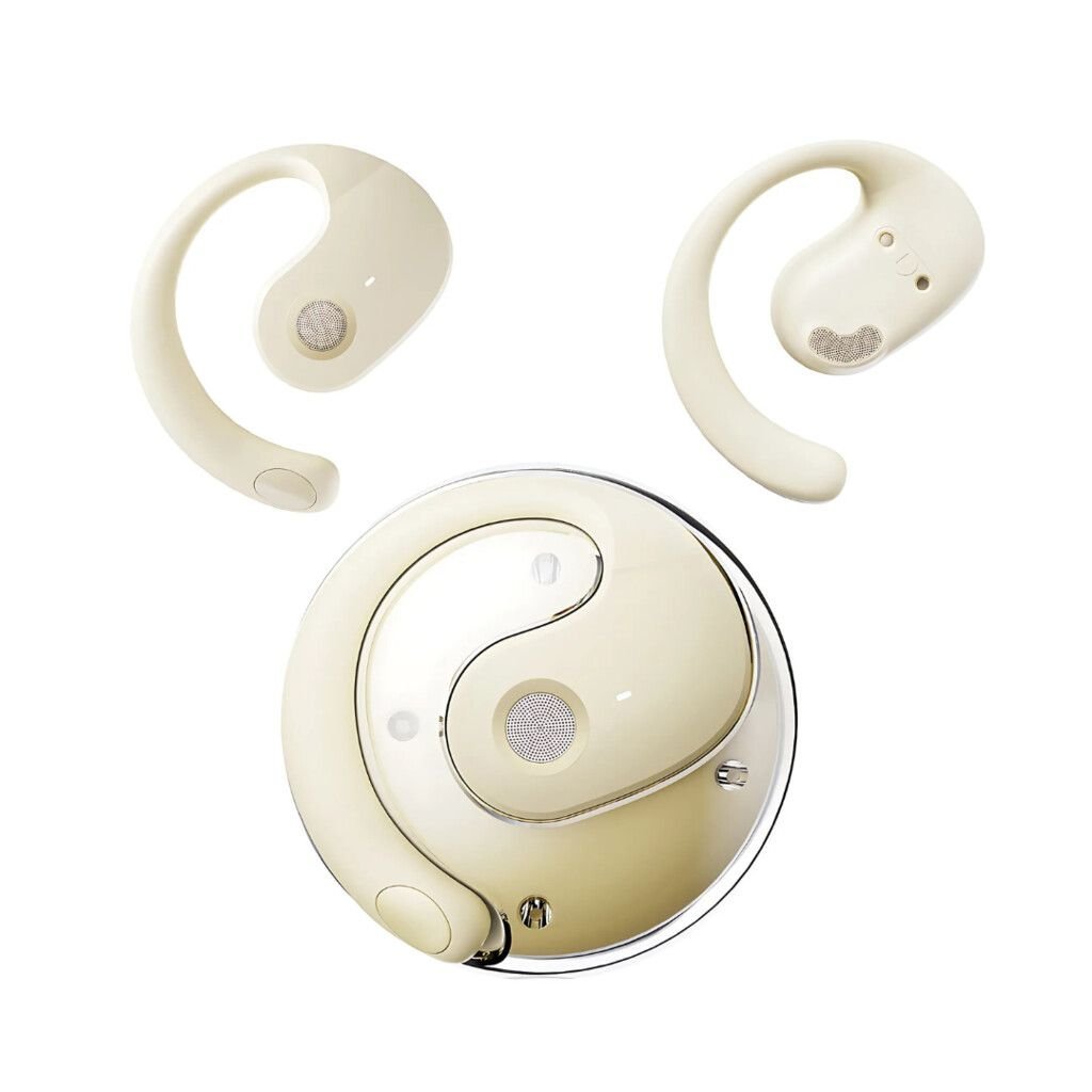 Auriculares Deportivos "Avant-garde Fashion Beige " Openwear Inalámbricos Bluetooth Premium