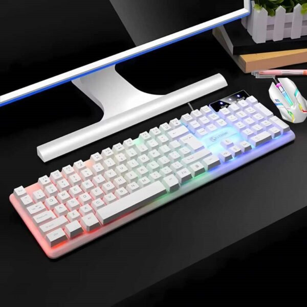 COMBO GAMER - XAEA LUMENX BLANCO - RETROILUMINADO (Teclado+ Mouse) (copia)