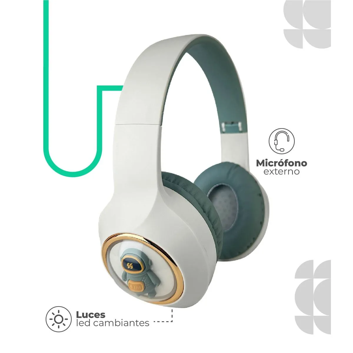 Auriculares Inalámbricos * Astronautas Gris *YDM55 Bluetooth (Premium)