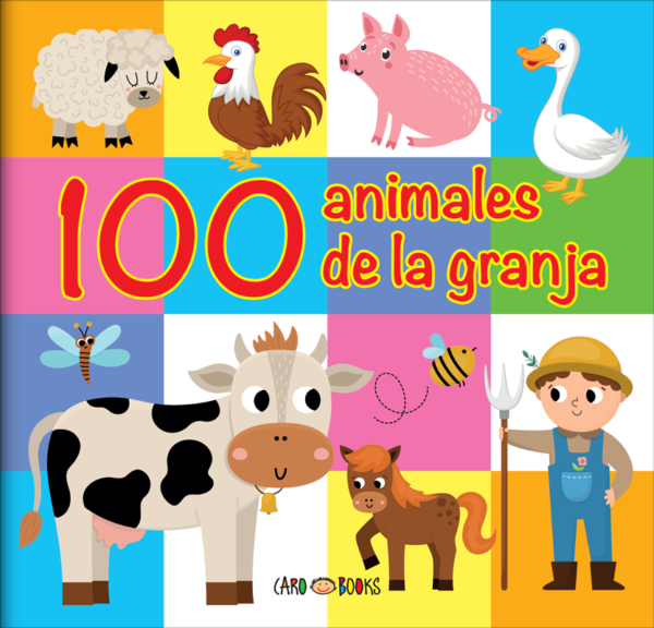 LIBRITOS ILUSTRADOS * 100 ANIMALES DE LA GRANJA * 24X25