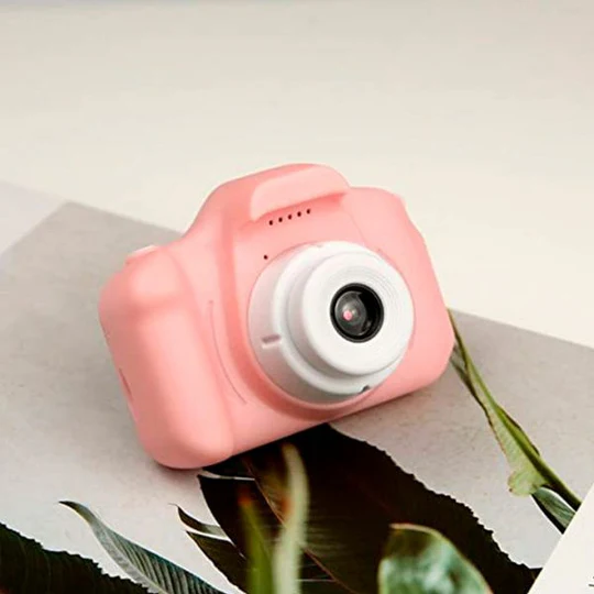 Camarita Digital Infantil * Rosa * Fotos + Videos + Filtros + Juegos  Recargable (Memoria SD NO INCLUIDA)