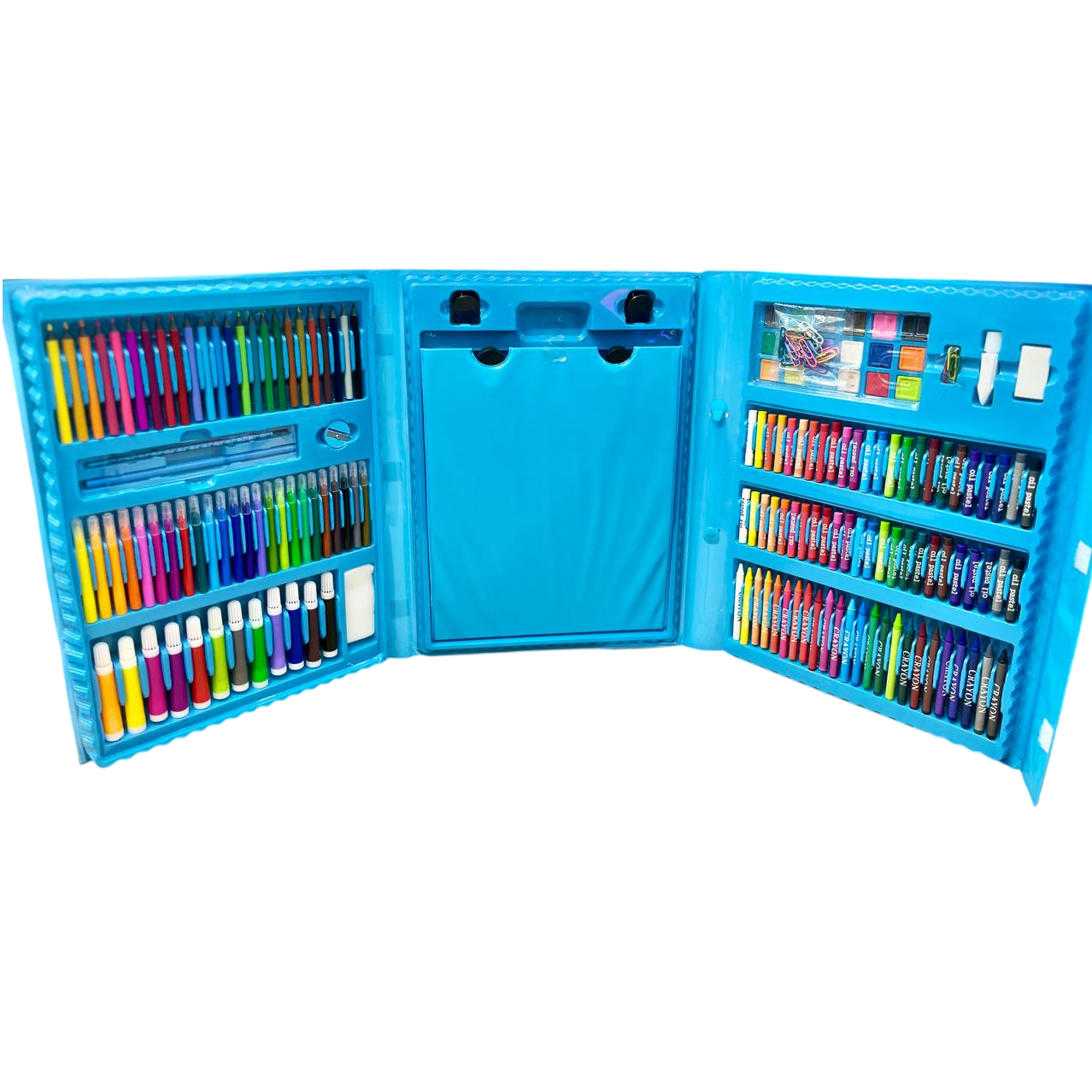 VALIJA * ART SET CELESTE * x 208 PIEZAS - SUPER MEGA SET DE ARTE -