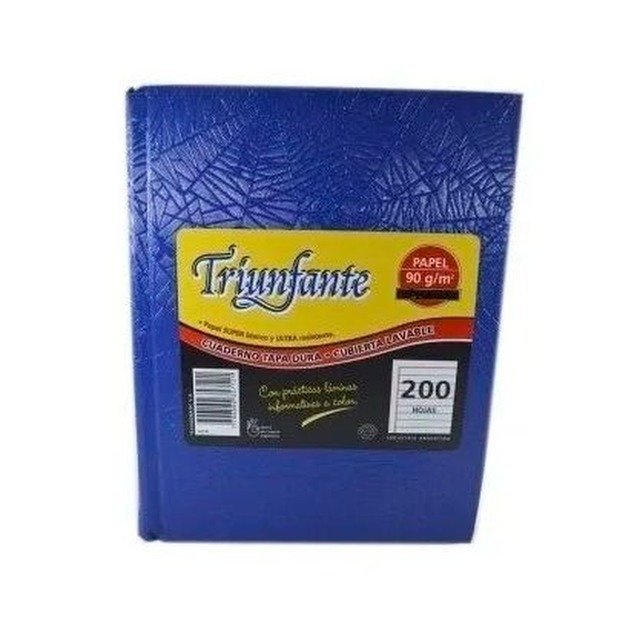 Cuaderno Tapa Dura Forrado Araña // TRIUNFANTE 200 HOJAS RAYADO