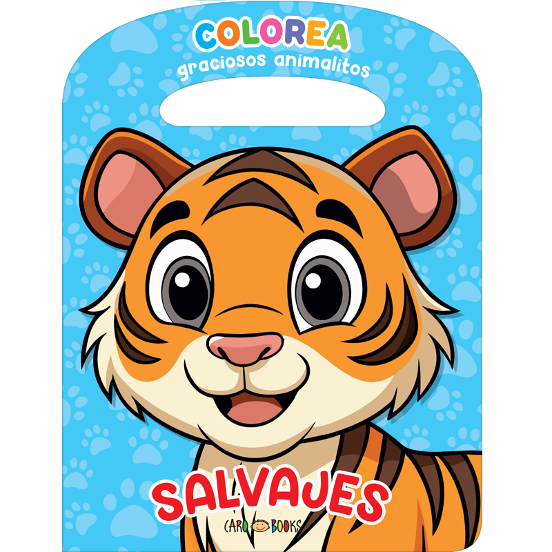 LIBRITOS PARA COLOREAR * SALVAJES * C/ MANIJITA 16X21 -COLECCION COLOREA GRACIOSOS ANIMALITOS-