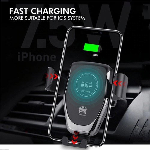 SOPORTES PARA CELULAR " CON CARGA INALAMBRICA " PARA VEHICULOS (2 TIPOS DE AGARRE)