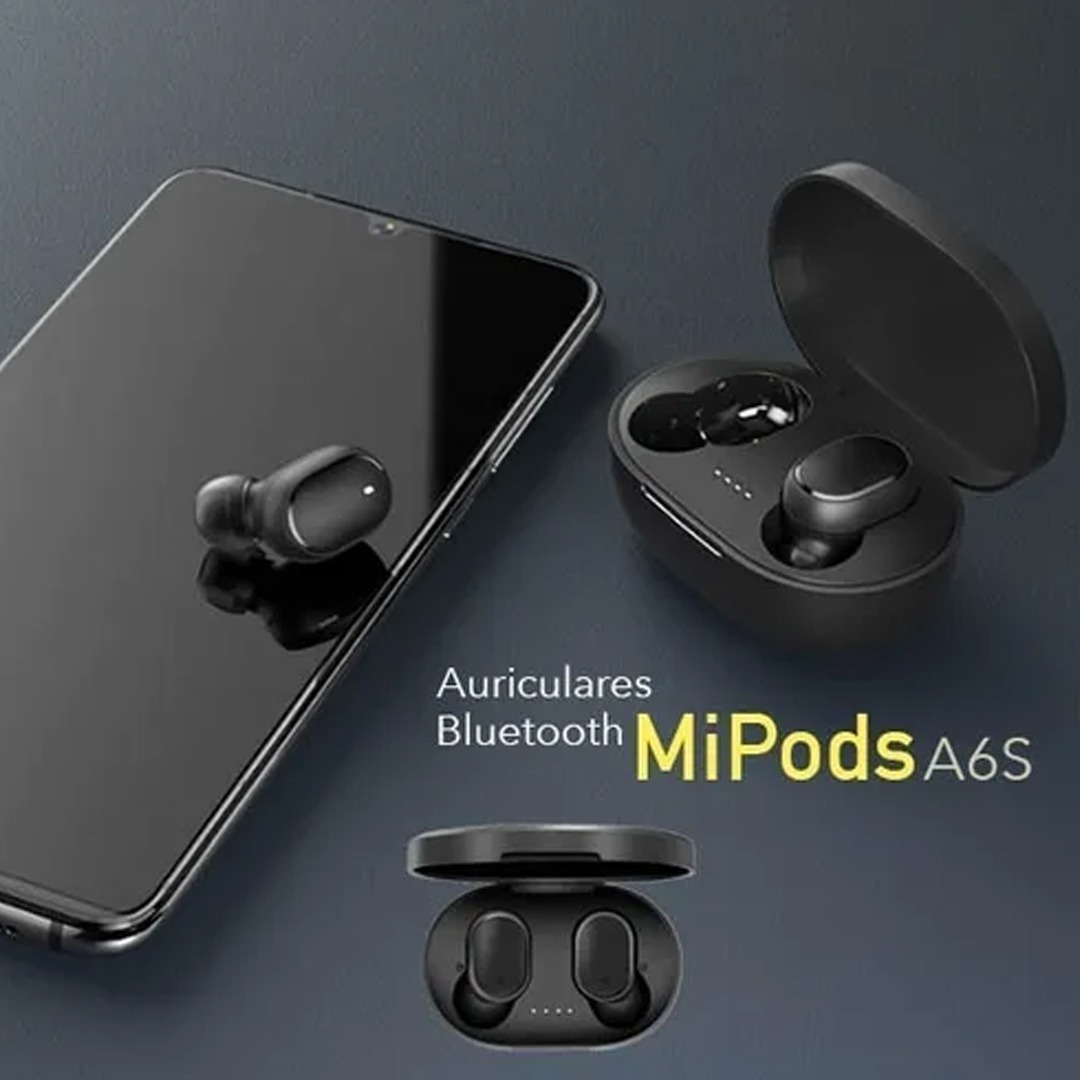 Auriculares "A6S / A6S PRO NEGRO" Inalámbricos Bluetooth