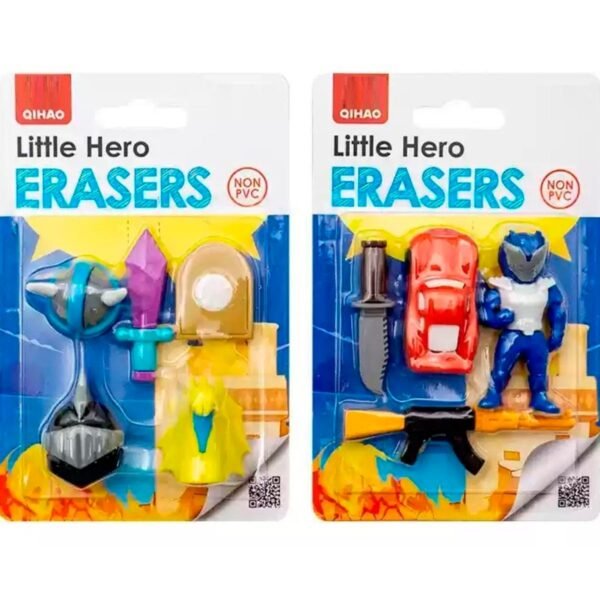 Set de Goma de Borrar "Héroes"