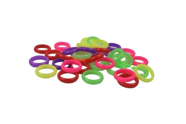 ANILLO ALIANZA x 36 UNIDADES * FLÚO * PLASTICO