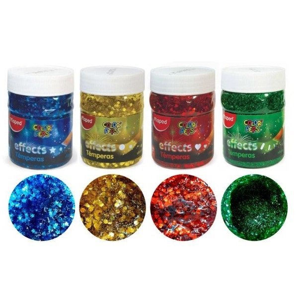 TEMPERAS EN POTE "MAPED EFFECTS " x 250 GR (Brillo)