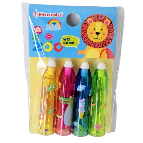 SET 4 CAPUCHONES * ZOO * PARA LAPIZ O LAPICERA