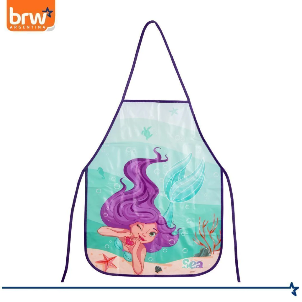 PINTORCITO BRW * SIRENAS * PLÁSTICO INFANTIL