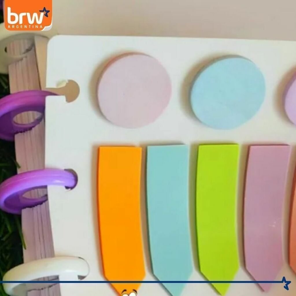 SET NOTAS BRW * PASTEL PARA CUADERNOS INTELIGENTES *  ADHESIVAS