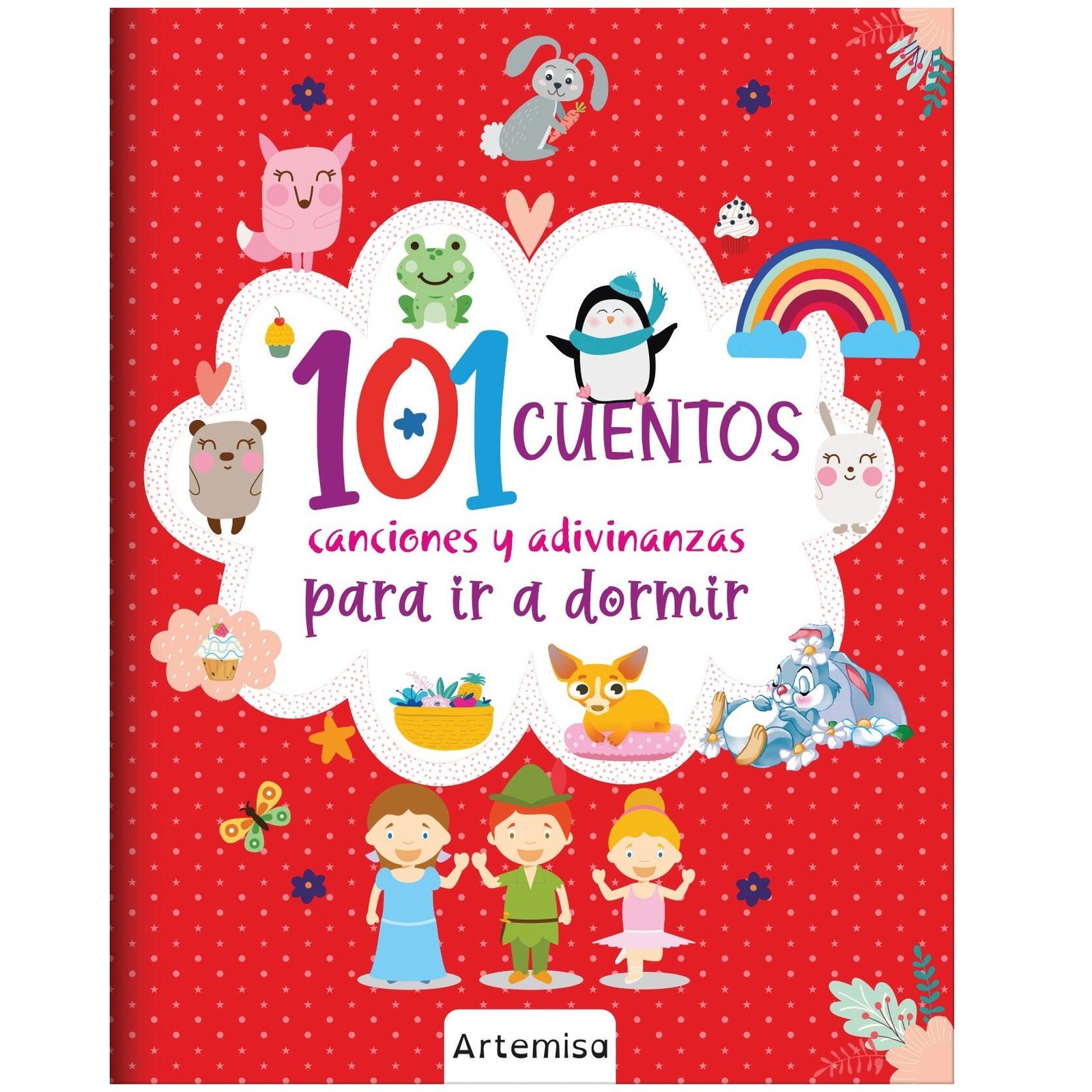 101 CUENTOS  - Canciones y Adivinanzas PARA IR A DORMIR -  // TAPA SEMI RIGIDA 28X22 64 PAGINAS // (ARTEMISA)