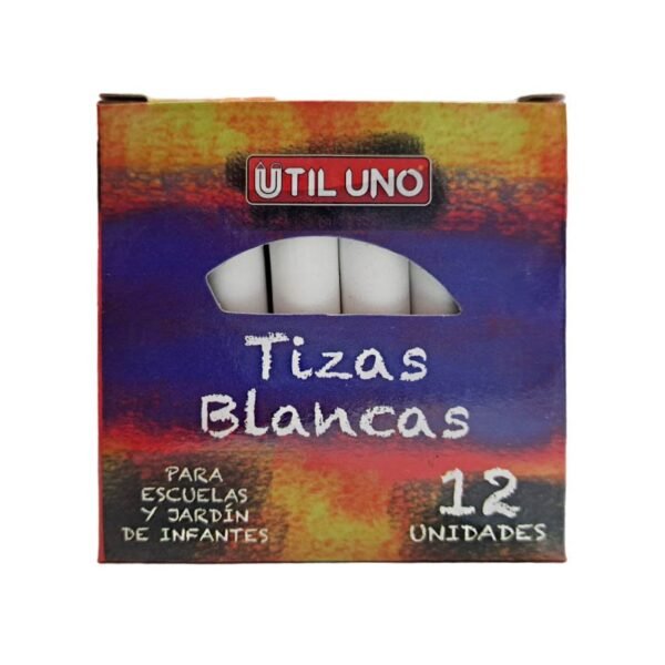 Tizas UTIL UNO x 12 " Blancas "