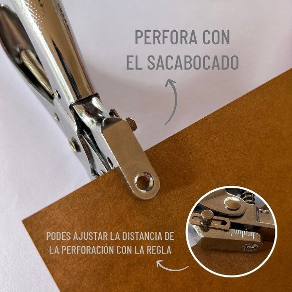 PINZA PARA COLOCAR OJALES + SACABOCADO BRW METAL + 50 OJALES GRATIS!