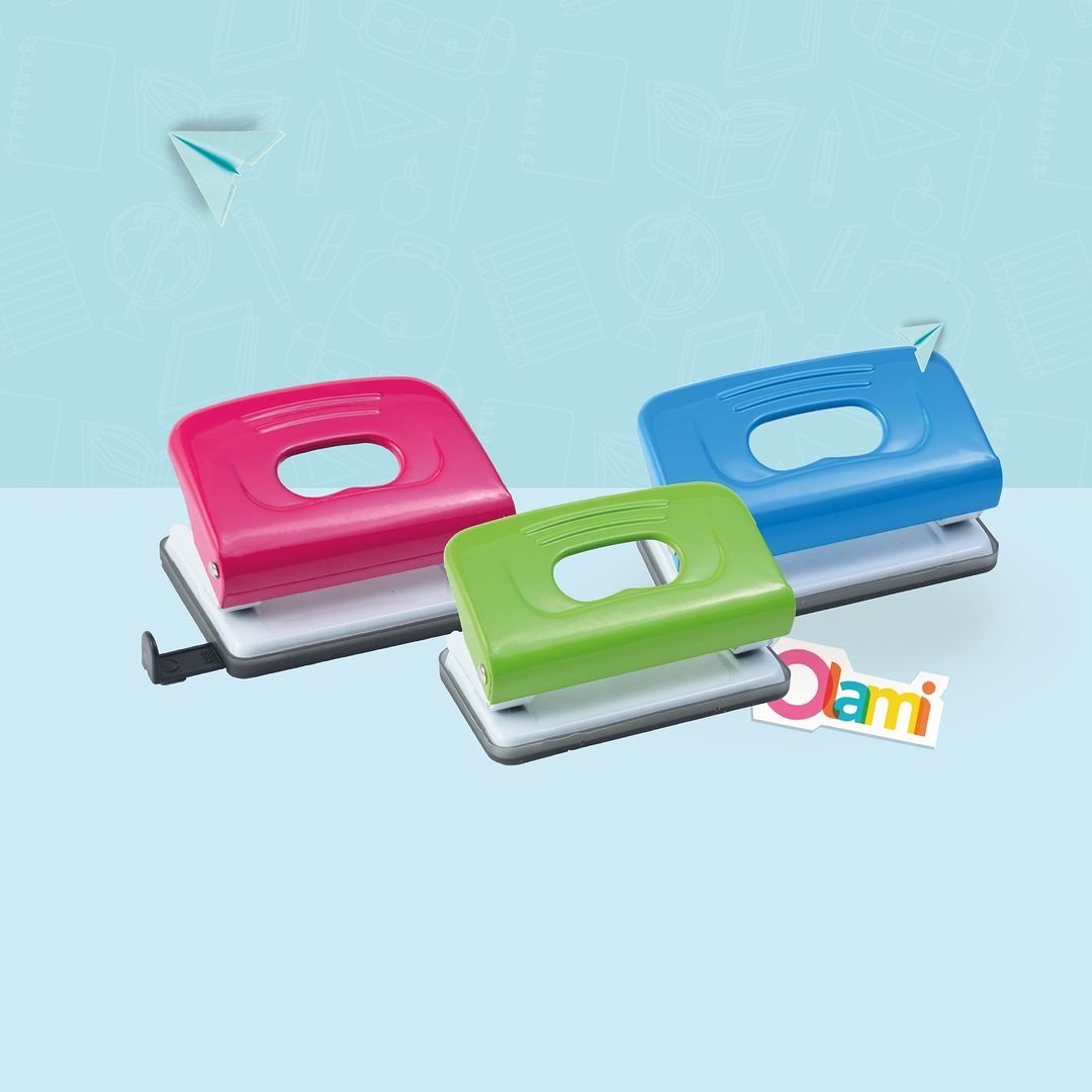 Perforadora "VERDE OLAMI" Mediana (16 Hojas)