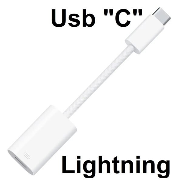Adaptador OTG Apple IPhone Lightning (hembra) a Usb Tipo C (macho)
