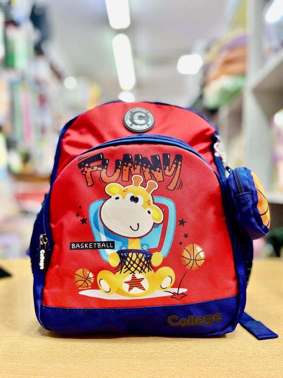 Mochilas KIDS " FUNNY BASKETBALL " 13 pulgadas REFORZADA + Monederito