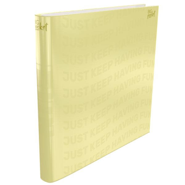 Carpetas 3 anillos PPR " Amarillo Pastel "