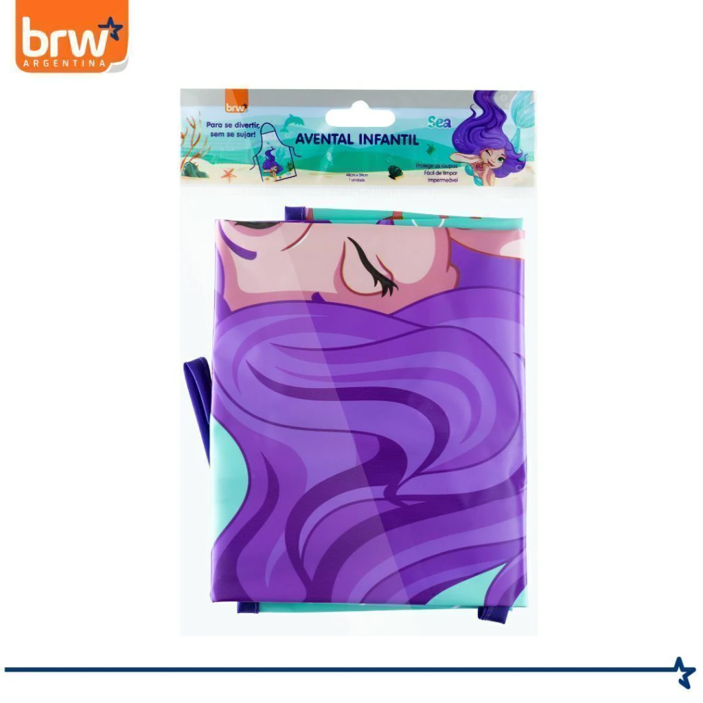 PINTORCITO BRW * SIRENAS * PLÁSTICO INFANTIL