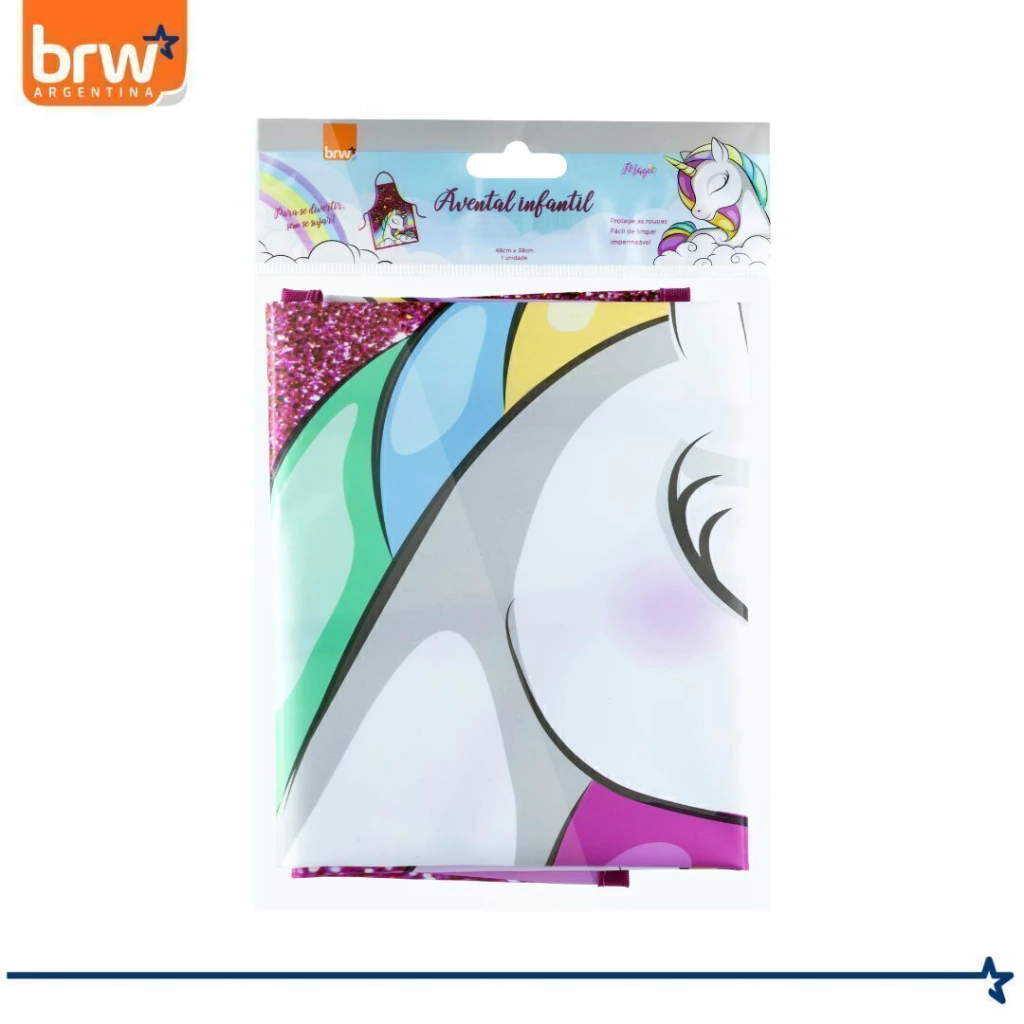 PINTORCITO BRW * UNICORNIO * PLÁSTICO INFANTIL