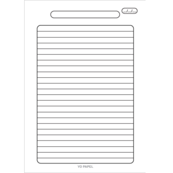 Repuesto de Hojas Para Cuaderno Inteligente x 30 Unidades Tamaño A5 120 Gr Rayado