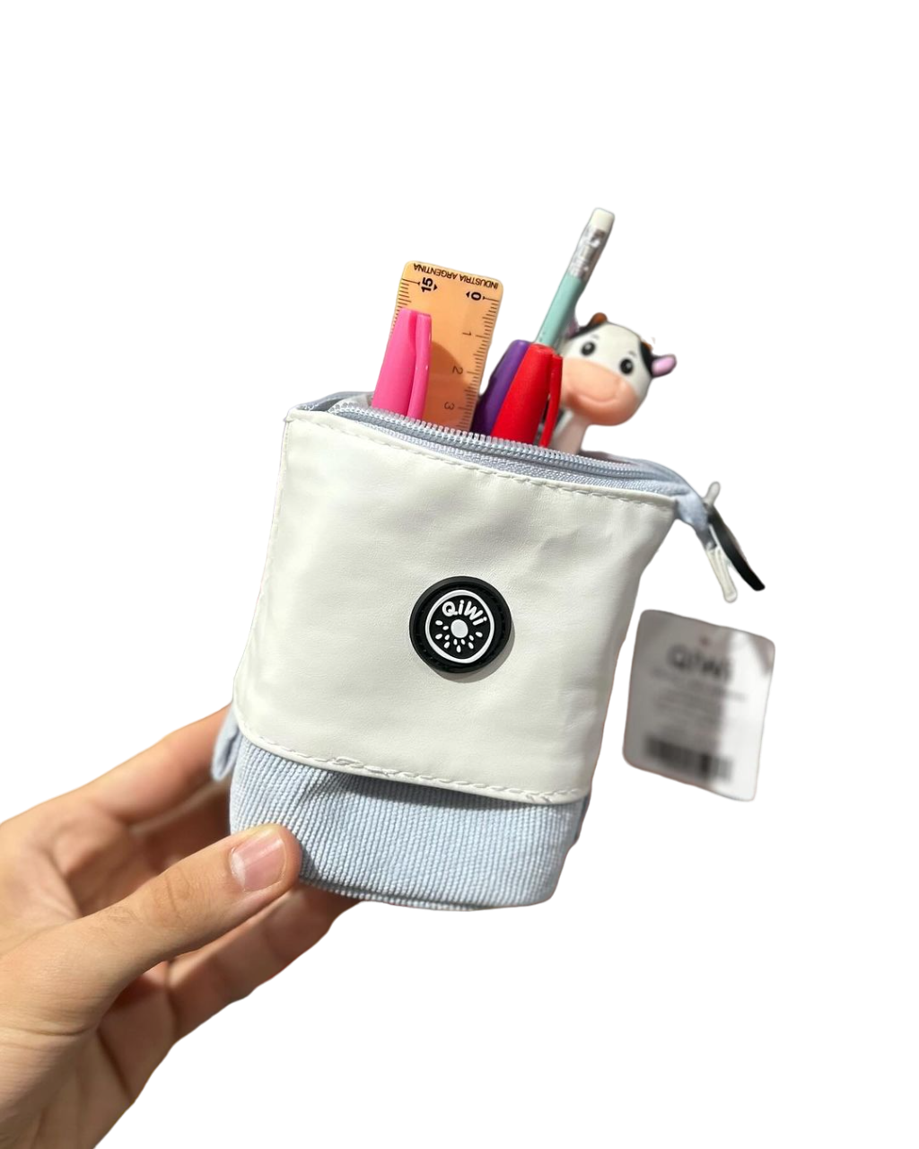 CARTUCHERA PORTA LAPIICES * QIWI ORGANIZADOR * RETRACTIL (MEDIANA) CAW139