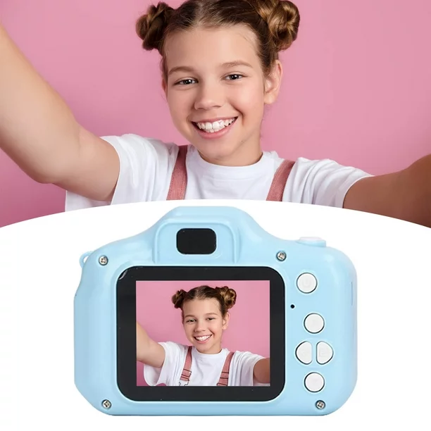 Camarita Digital Infantil * Rosa * Fotos + Videos + Filtros + Juegos  Recargable (Memoria SD NO INCLUIDA)