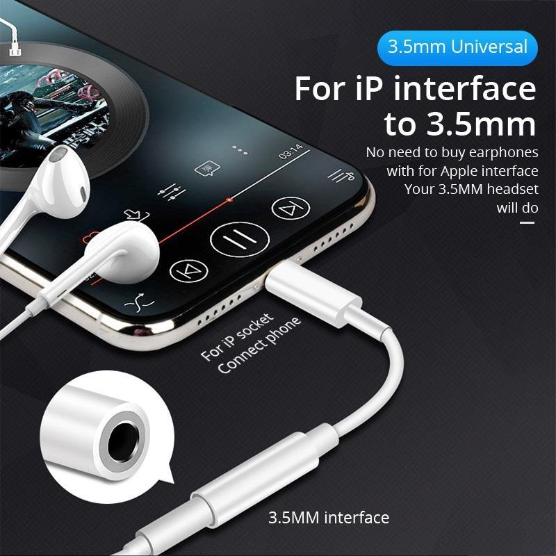 Cable Adaptador Para Auriculares * Iphone * a * Auxiliar 3.5 Jack *