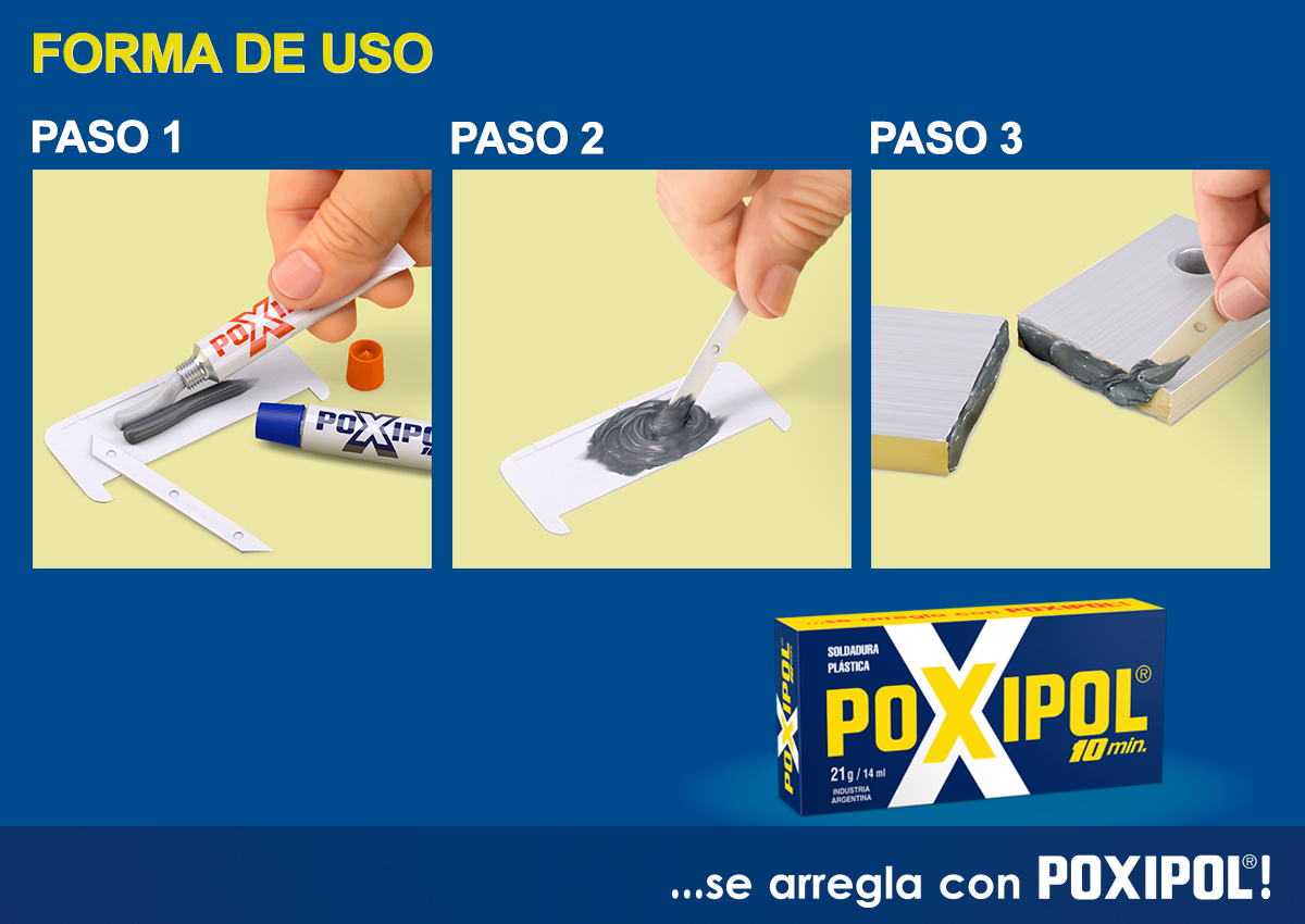 Pegamento Poxipol METÁLICO 10 Minutos 21g