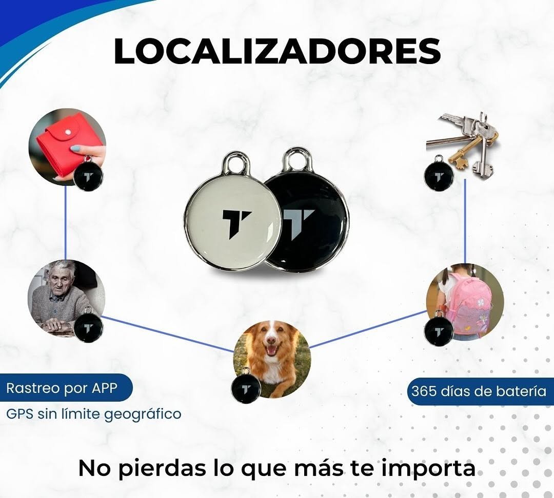 Localizador Rastreador * FindMy Tag * Mini Gps 4cm Llavero